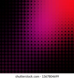 Dark Purple, Pink vector template with circles. Abstract decorative design in gradient style with bubbles. New template for your brand book.