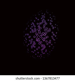 Dark Purple, Pink vector template with circles. Illustration with set of shining colorful abstract spheres. New template for your brand book.