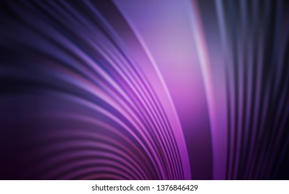Dark Purple, Pink vector template with wry lines. A completely new colorful illustration in simple style. Abstract style for your business design.