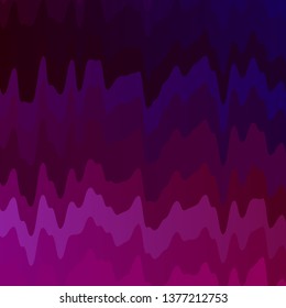 Dark Purple, Pink vector template with curves. Abstract gradient illustration with wry lines. Template for your UI design.