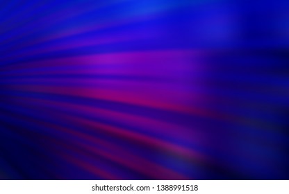 Dark Purple, Pink vector template with bent lines. Creative illustration in halftone style with gradient. Template for cell phone screens.