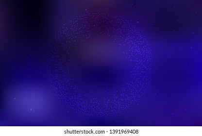 Dark Purple, Pink vector template with space stars. Shining illustration with sky stars on abstract template. Smart design for your business advert.
