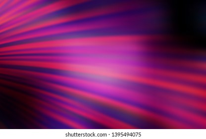 Dark Purple, Pink vector template with bent lines. Colorful illustration in abstract style with gradient. A completely new design for your business.