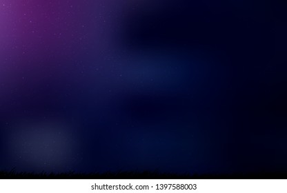 Dark Purple, Pink vector template with space stars. Modern abstract illustration with Big Dipper stars. Smart design for your business advert.