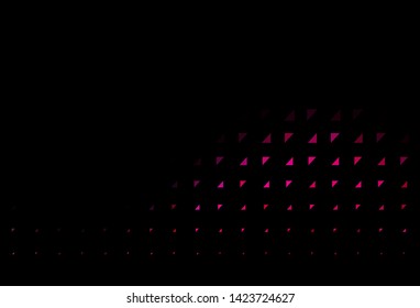 Dark Purple, Pink vector template with circles. Glitter abstract illustration with blurred drops of rain. Pattern for ads, leaflets.