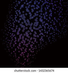 Dark Purple, Pink vector template with circles. Abstract decorative design in gradient style with bubbles. Design for your commercials.