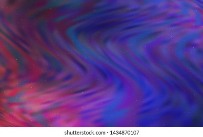 Dark Purple, Pink vector template with space stars. Modern abstract illustration with Big Dipper stars. Pattern for astronomy websites.