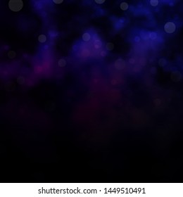 Dark Purple, Pink vector template with circles. Abstract decorative design in gradient style with bubbles. New template for your brand book.