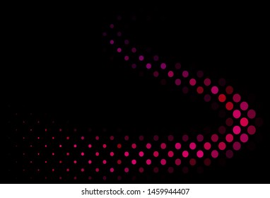 Dark Purple, Pink vector template with circles. Illustration with set of shining colorful abstract circles. Pattern for beautiful websites.