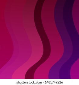 Dark Purple, Pink vector template with lines. Abstract illustration with bandy gradient lines. Pattern for booklets, leaflets.
