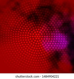 Dark Purple, Pink vector template with neon stars. Colorful illustration in abstract style with gradient stars. Design for your business promotion.