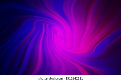 Dark Purple, Pink vector template with space stars. Shining colored illustration with bright astronomical stars. Pattern for astronomy websites.