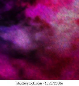 Dark Purple, Pink vector template with crystals, triangles. Glitter abstract illustration with triangular shapes. Best design for posters, banners.