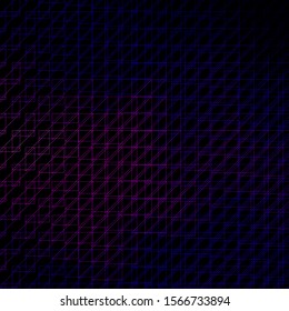 Dark Purple, Pink vector template with lines. Gradient illustration with straight lines in abstract style. Smart design for your promotions.