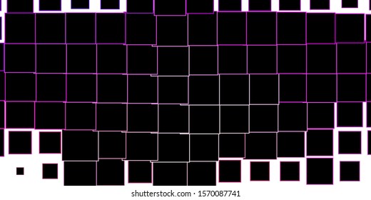 Dark Purple, Pink vector template in rectangles. Illustration with a set of gradient rectangles. Pattern for commercials, ads.