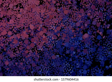 Dark Purple, Pink vector template with chaotic shapes. Simple colorful illustration with abstract gradient shapes. Elegant design for wallpapers.