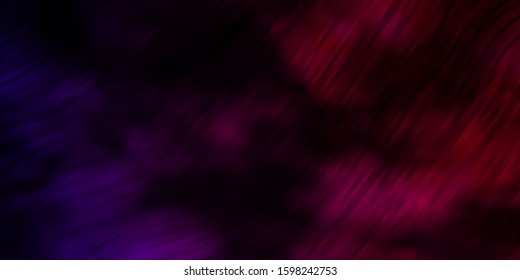 Dark Purple, Pink vector template with wry lines. Colorful illustration, which consists of curves. Best design for your posters, banners.
