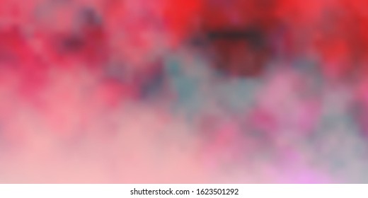 Dark Purple, Pink vector template with sky, clouds. Shining illustration with abstract gradient clouds. Pattern for your commercials.