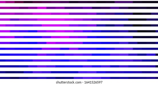 Dark Purple, Pink vector template with lines. Repeated lines on abstract background with gradient. Template for your UI design.