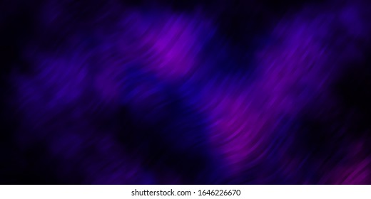 Dark Purple, Pink vector template with lines. Colorful illustration in circular style with lines. Smart design for your promotions.