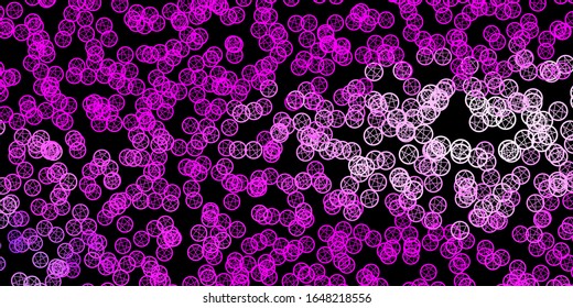 Dark Purple, Pink vector template with esoteric signs. Colorful vintage illustration with gradient alchemy shapes. Best design halloween events.
