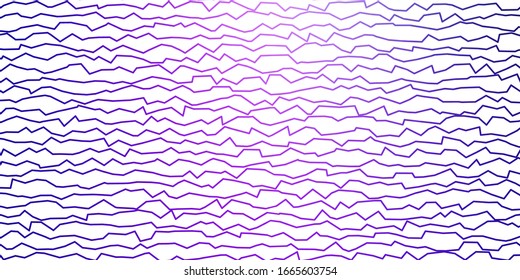 Dark Purple, Pink vector template with lines. Abstract illustration with bandy gradient lines. Template for your UI design.