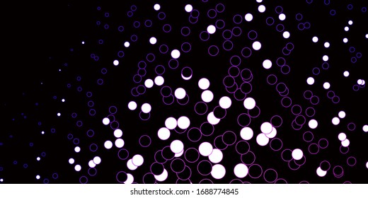 Planta vectorial color púrpura oscuro y rosa con círculos. Discos de colores abstractos en un fondo de degradado simple. Patrón para sitios web.