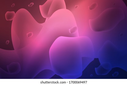 Dark Purple, Pink vector template with bent lines. Creative illustration in halftone memphis style with gradient. A completely new memphis design for your business.
