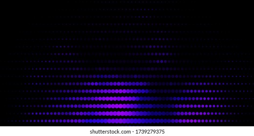 Dark Purple, Pink vector template with circles. Modern abstract illustration with colorful circle shapes. New template for a brand book.