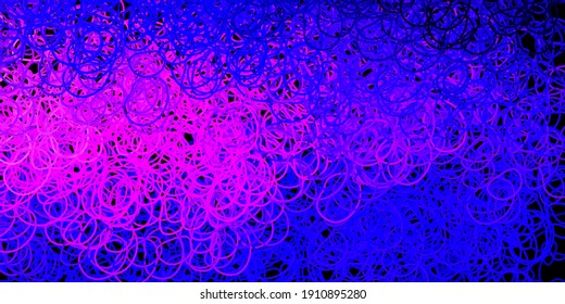 Dark purple, pink vector template with abstract forms. Colorful abstract forms with in simple gradient style. Modern design for your ads.