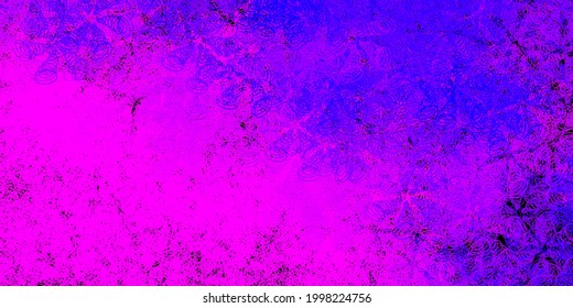 Dark purple, pink vector template with circles. Abstract decorative design in gradient style with bubbles. Pattern for booklets, leaflets.