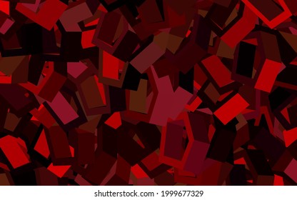 Dark Purple, Pink vector template in hexagonal style. Abstract illustration with colorful hexagons. Pattern for texture of wallpapers.