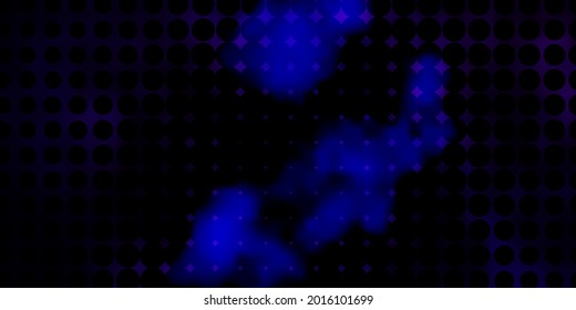 Dark Purple, Pink vector template with circles. Glitter abstract illustration with colorful drops. New template for your brand book.