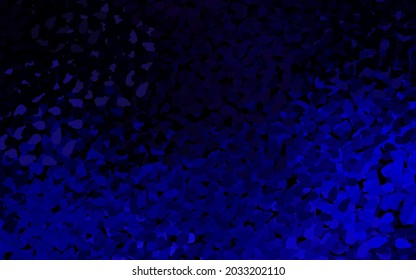 Plantilla vector rosa morado oscuro con formas caóticas. Ilustración con formas gradientes coloridas en estilo abstracto. Diseño moderno para su tarjeta de visita.