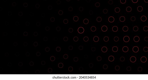 Dark Purple, Pink vector template with circles. Illustration with set of shining colorful abstract spheres. Pattern for booklets, leaflets.