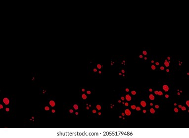 Dark Purple, Pink vector template with lines, ovals. A sample with blurred bubble shapes. New composition for your brand book.
