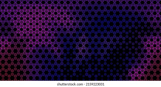 Dark Purple, Pink vector template with esoteric signs. Abstract illustration with gothic gradient shapes. Simple design for occult depiction.