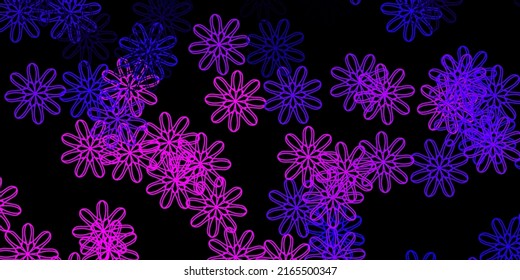 Mapa de vector rosa morado oscuro con formas abstractas. Ilustración con formas coloridas en estilo abstracto. Diseño inteligente para su negocio.