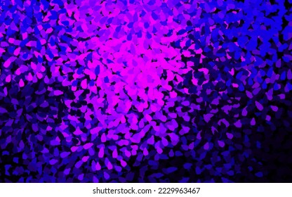 Dunkelviolett, rosafarbene Vektorvorlage mit chaotischen Formen. Dekoratives Design im abstrakten Stil mit zufälligen Formen. Das beste Design für Ihr Unternehmen.