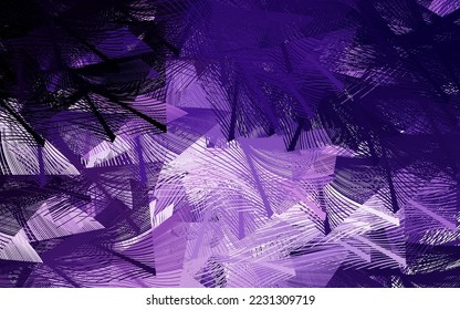 Dunkelviolett, rosafarbene Vektorvorlage mit wiederholten Sticks. Linien auf unscharfem abstraktem Hintergrund mit Farbverlauf. Muster für Anzeigen, Poster, Banner.