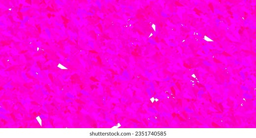 Dark Purple, Pink vector template with triangle shapes. Magnificent abstract illustration with triangular shapes , forms. Start design for insperarion.