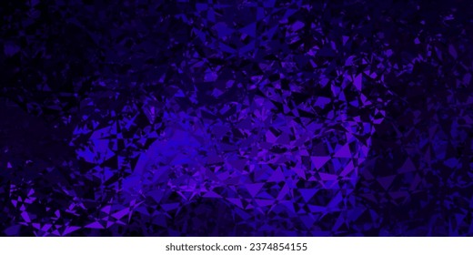 Dark purple, pink vector template with triangle shapes. Simple design in abstract style with triangles, lines. An easy addition to your commertials.