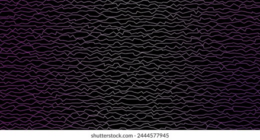 Morado oscuro, Plantilla de Vector rosa con líneas irregulares. Ilustración Abstractas con arcos de gradiente. Diseño para su promoción de negocio.