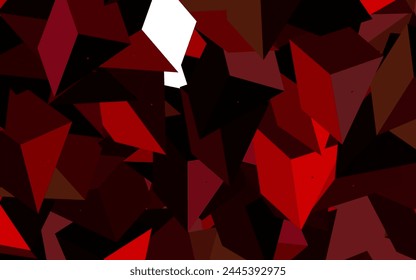 Dark Purple, Pink vector template with crystals, triangles. Abstract gradient illustration with triangles. Modern design for your business card.