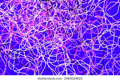 Morado oscuro, Plantilla de Vector rosa con Formas caóticas. Ilustración colorida simple con Formas de degradado abstracto. Diseño elegante para Fondos de pantalla.