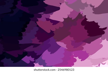 Dunkelviolett, rosafarbene Vektorvorlage mit chaotischen Formen. Moderne abstrakte Illustration mit bunten Zufallsformen. Bestes intelligentes Design für Ihr Unternehmen.