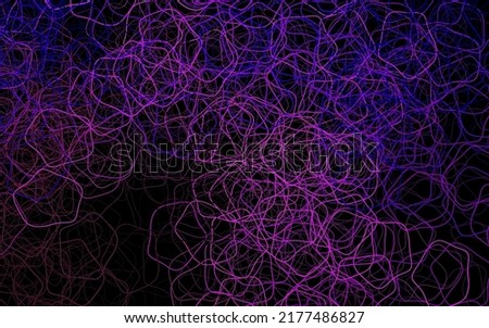 Dark Purple, Pink vector template with chaotic shapes. Modern abstract illustration with colorful random forms. Background for a cell phone.