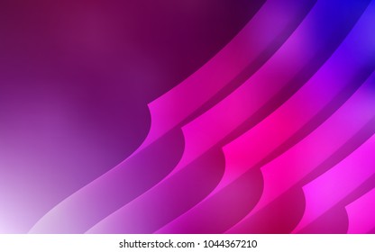 Dark Purple, Pink vector texture with colored lines. Blurred decorative design in simple style with lines. Best design for your ad, poster, banner.