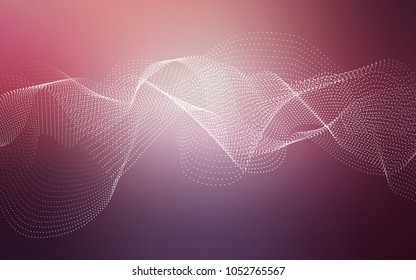 Dark Purple, Pink vector texture with disks. Beautiful colored illustration with blurred circles in nature style. The pattern can be used for ads, leaflets of liquid.