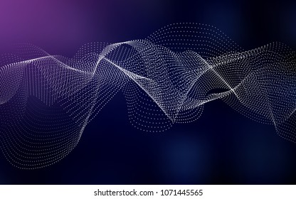 Dark Purple, Pink vector texture with disks. Blurred decorative design in abstract style with bubbles. New design for ad, poster, banner of your website.